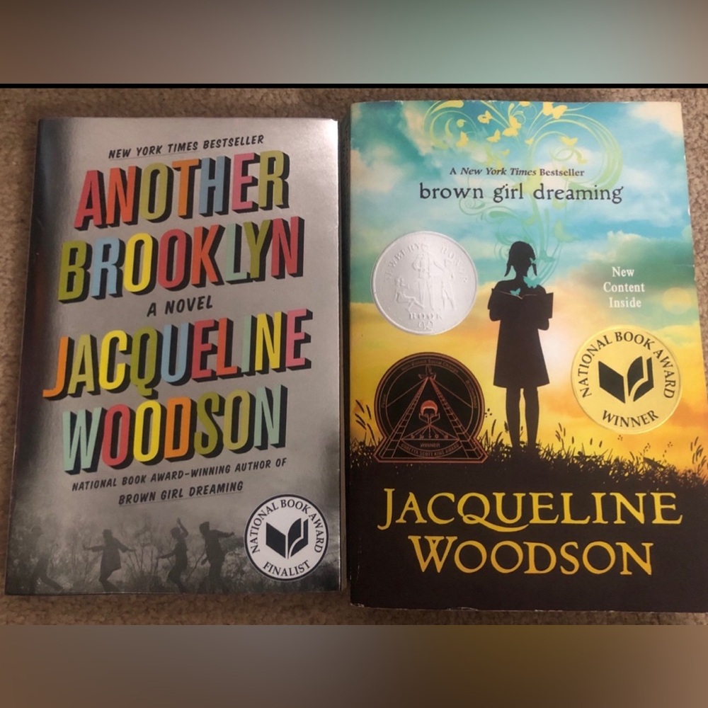 jacqueline woodson book bundle - brown girl dreaming  and another Brooklyn